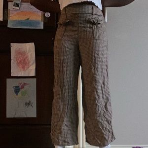 Wide Bottom Plaid Pants from AE